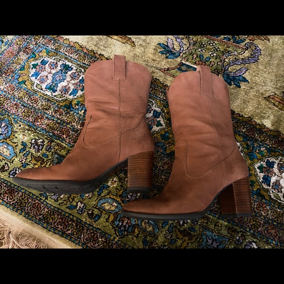 Aravon Born Crown W 21734 Rum Saddle brown boots - Picture 3 of 9